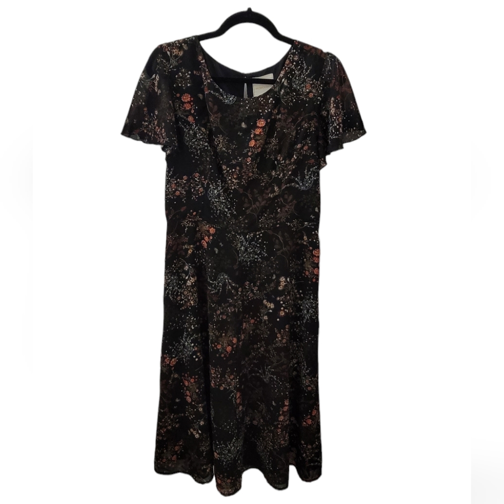 ModCloth Dark Floral Dress